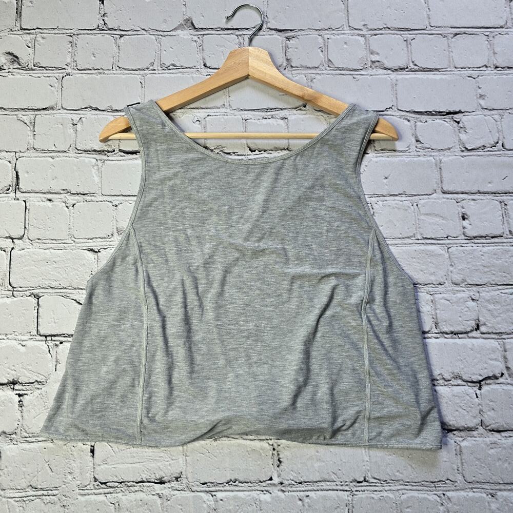 Lululemon Turn to Tie Tank Open Back High Neck Crop Tank Top Pima Cotton Size L?
